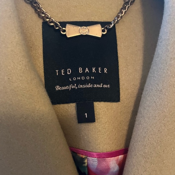 Ted Baker Wool Cashmere Blend Wrap Coat - Picture 4 of 10